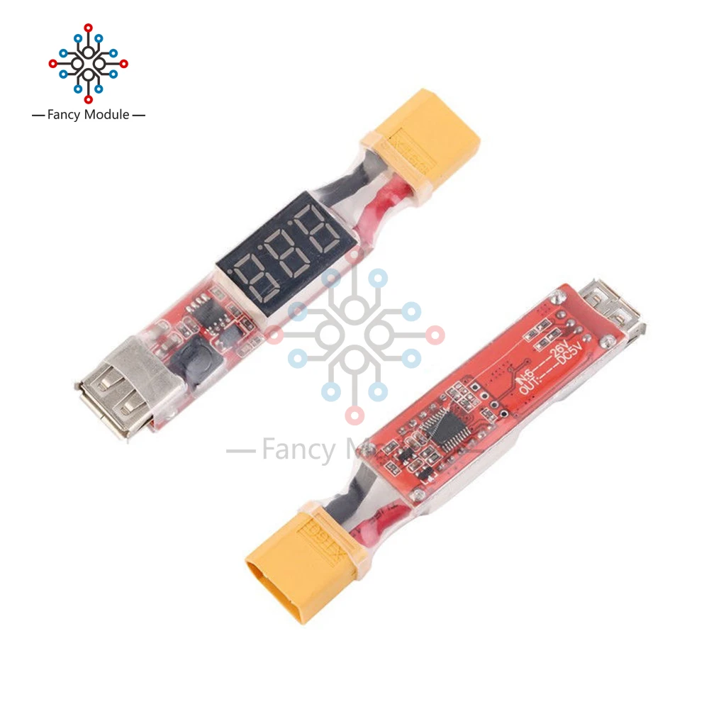2S-6S литиевая Lipo батарея XT60 разъем к USB 5V зарядное устройство конвертер Модуль