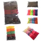 Восхитительный 50 шт Самая низкая цена девушка эластичные волосы галстуки Веревка Браслет-хвостик