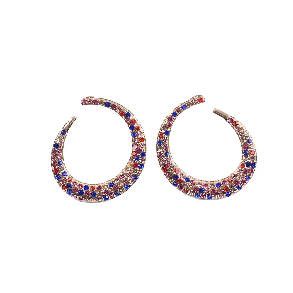 Простые большие серьги ZA с круглым крючком ювелирные изделия женские роскошные