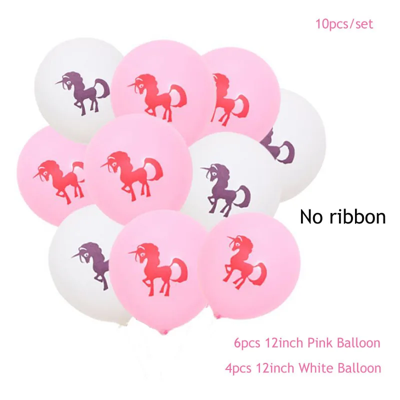 10pcs/set Cartoon unicorn themed balloon baby birthday decoration children gift wedding party | Дом и сад