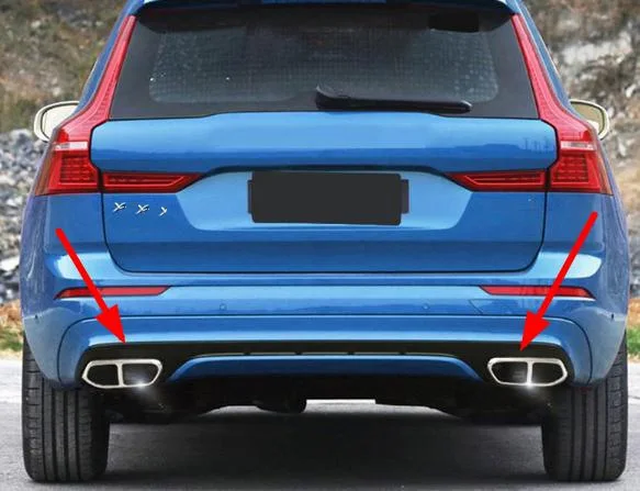 Для Volvo 2018 2019 XC60 автомобильный Стайлинг выхлопная труба для автомобиля глушитель