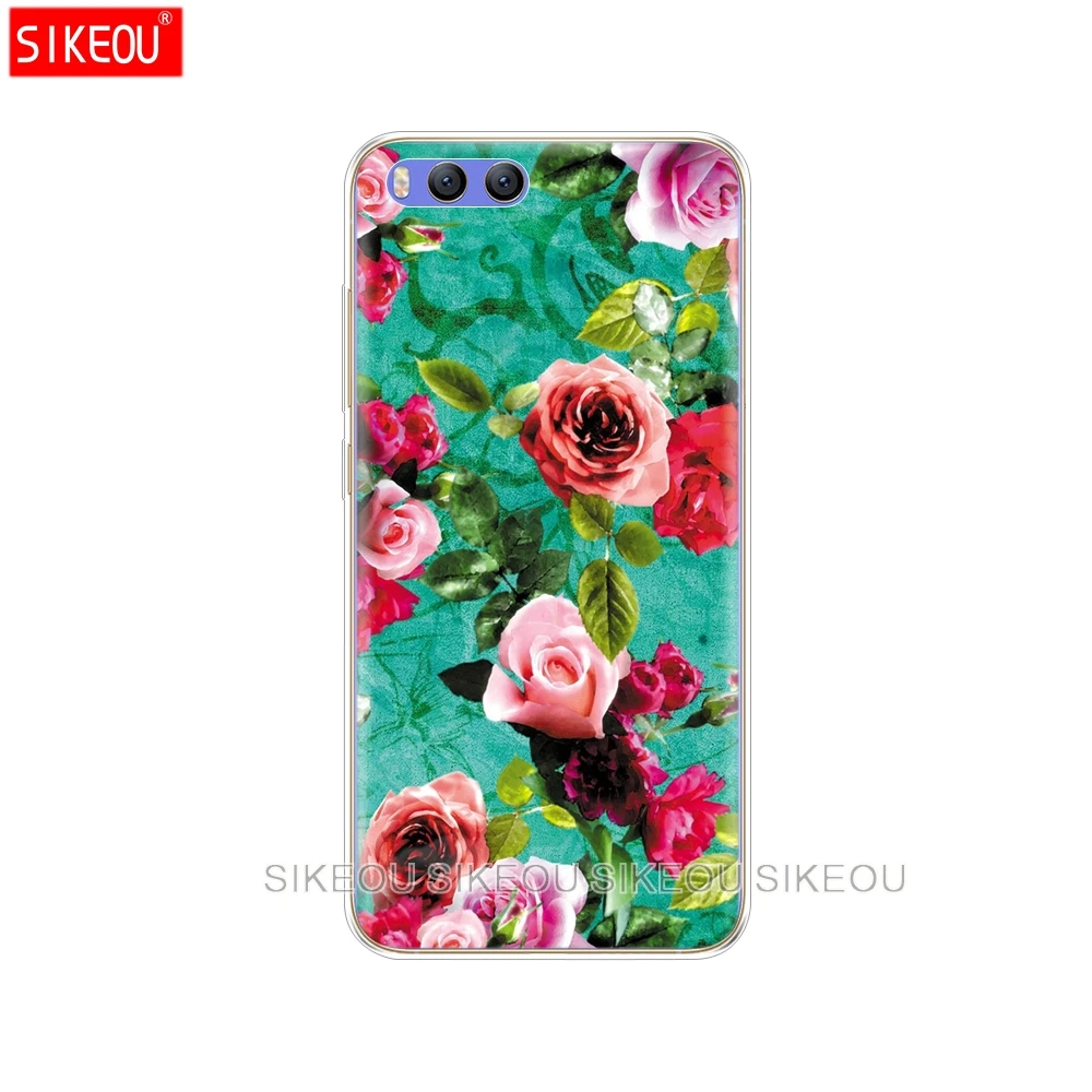 Силиконовый чехол для Xiaomi Mi 8 8SE A1 A2 lite 5 5S 5X 6 Mi5 MI6 NOTE 3 MAX Mix 2 2S розовый цветочный