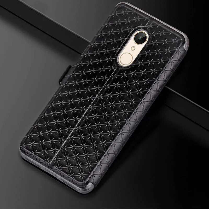 Чехол для телефона Xiaomi Redmi Note 4 4X кожаный чехол с окошком просмотра флип-чехол Xiomi X