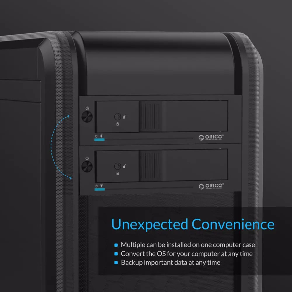 ORICO 1105SS CD-ROM Пространство HDD Mobile Rack Внутренний 3.5 Дюймов Конвертер Case-Черный |