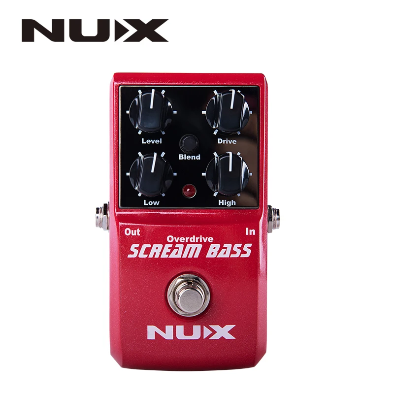 

Nux Scream Bass Analog Overdrive Bass Effects Pedal True Bypass