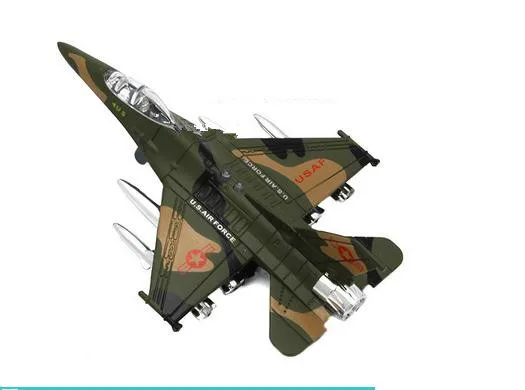 1: 72 сплава модель самолета высокая имитация F15 боец со звуком и светом назад к