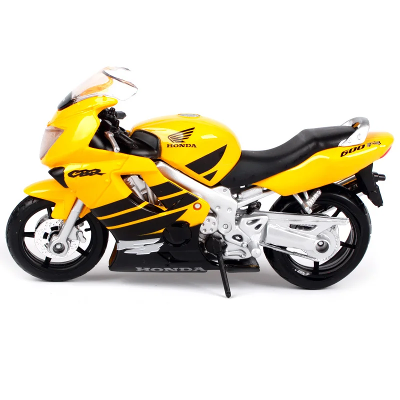 Игрушка для мотоцикла Maisto 1:18 Honda CBR 600 F4 желтая модель сбора автомобилей литья под
