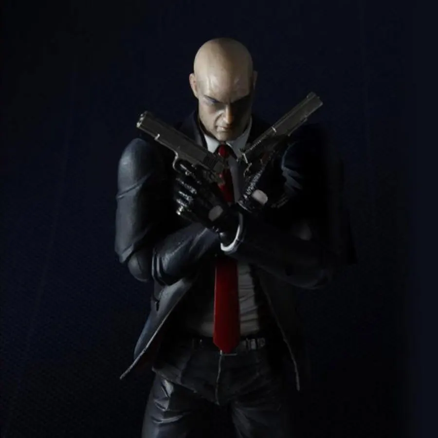 Play Arts KAI PVC экшн фигурка 23 см шарнир подвижный Hitman Absolution агент 47 коллекция моделей