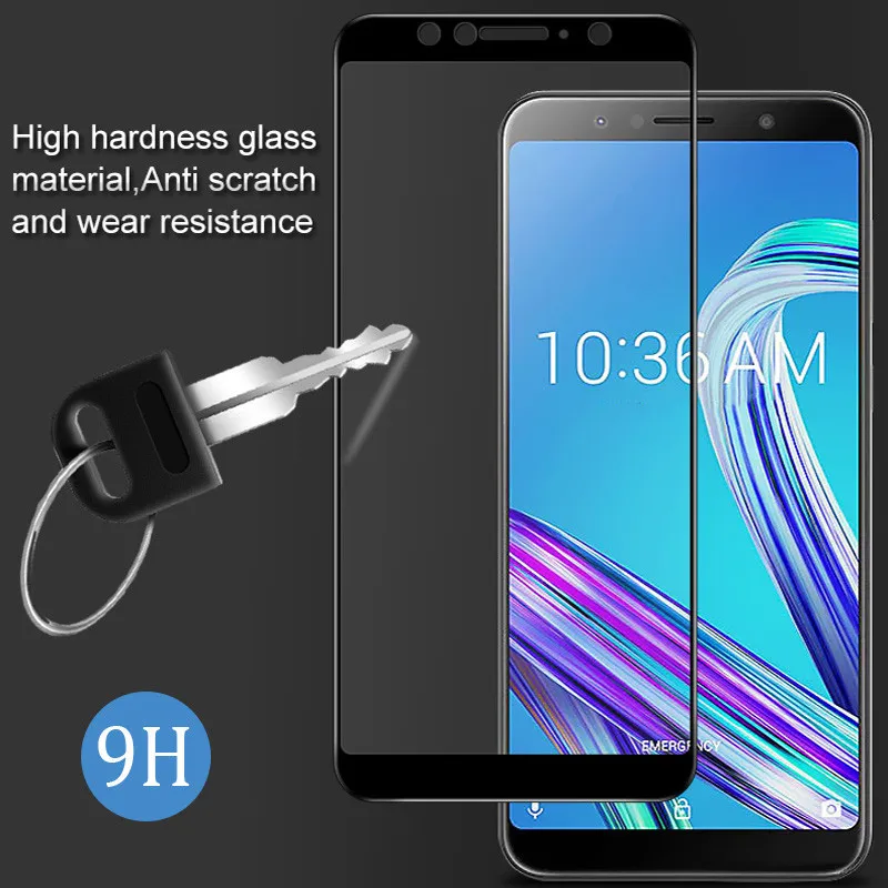 Закаленное стекло с полным покрытием для ASUS ZenFone Max Pro M1 ZB601KL ZB602KL Защитная пленка