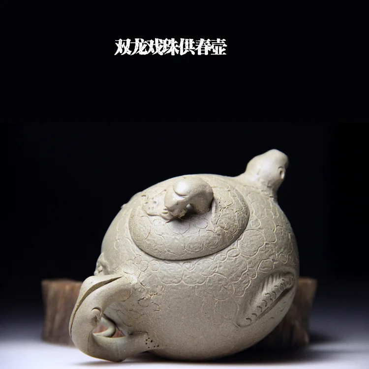 

Yixing masters full manual ceramic tea-pot fine dragon playing bead for spring recommended travel tea set custom