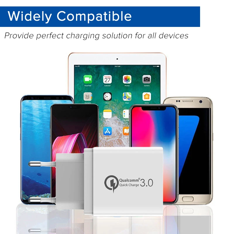 EECPT Быстрая зарядка 3 0 USB зарядное устройство QC3.0 Универсальный мобильный телефон