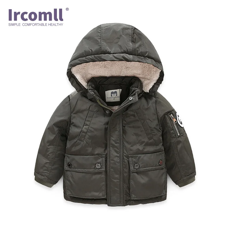 Ircomll высокого качества для мальчиков зимние парки детей Детские Зимние