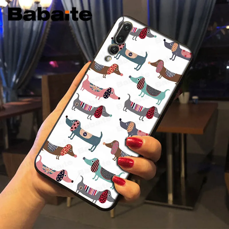 Чехол для телефона Babaite с изображением черной таксы Doberman собаки huawei p20 pro p20lite p9lite