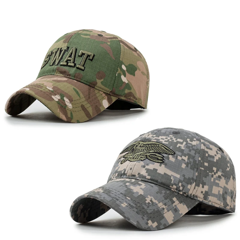 Мужская Бейсболка Военная армейская Кепка SWAT Snapback камуфляжная кепка для