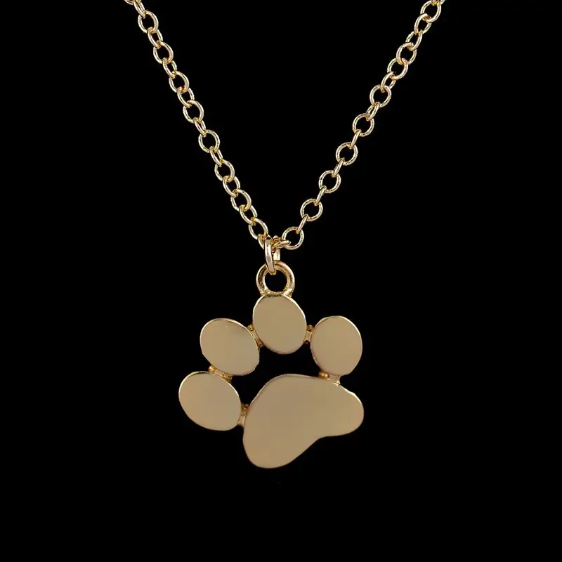 Oly2u Новые ожерелья Цепочки и tassut кошка собака отпечаток лапы животного Jewelry Для