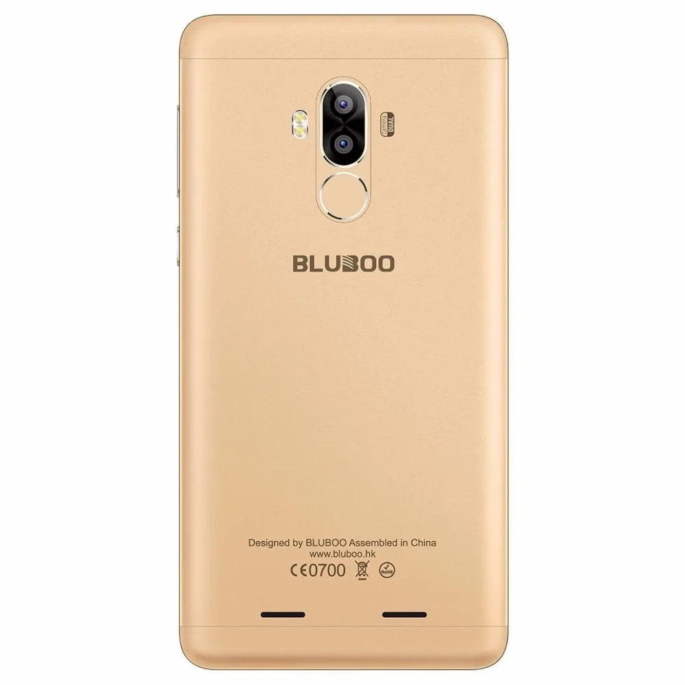 BLUBOO D1 Мобильный телефон с 5-дюймовым дисплеем четырёхъядерным процессором MTK6580