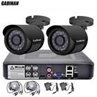 GADINAN 4CH AHD 1080N DVR с 2 шт. 720P960P1080P дополнительно к атмосферным воздействиям Пуля CCTV домашняя Камеры Скрытого видеонаблюдения Системы DVR Kit