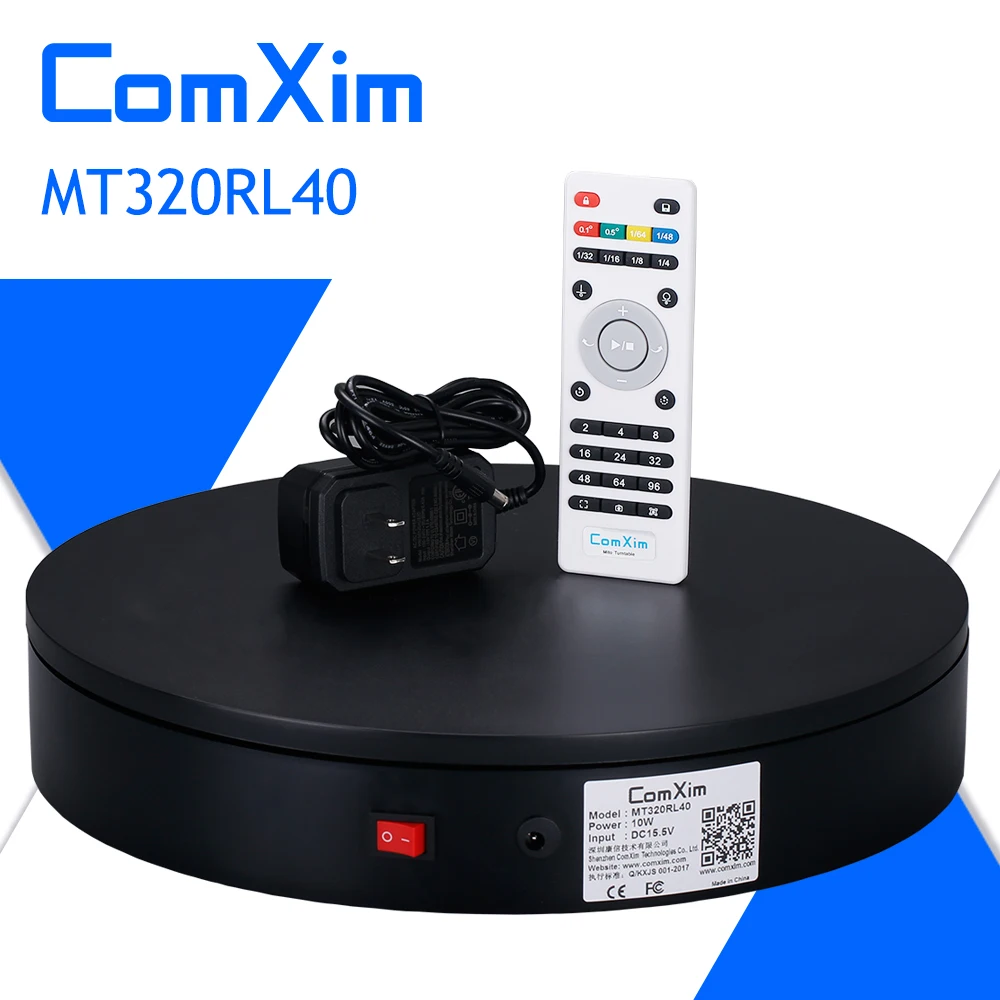 ComXim 32 см Белый Черный пульт дистанционного управления направление угловая скорость фотографический проигрыватель Электрический проигрыватель фотографии шоу торт