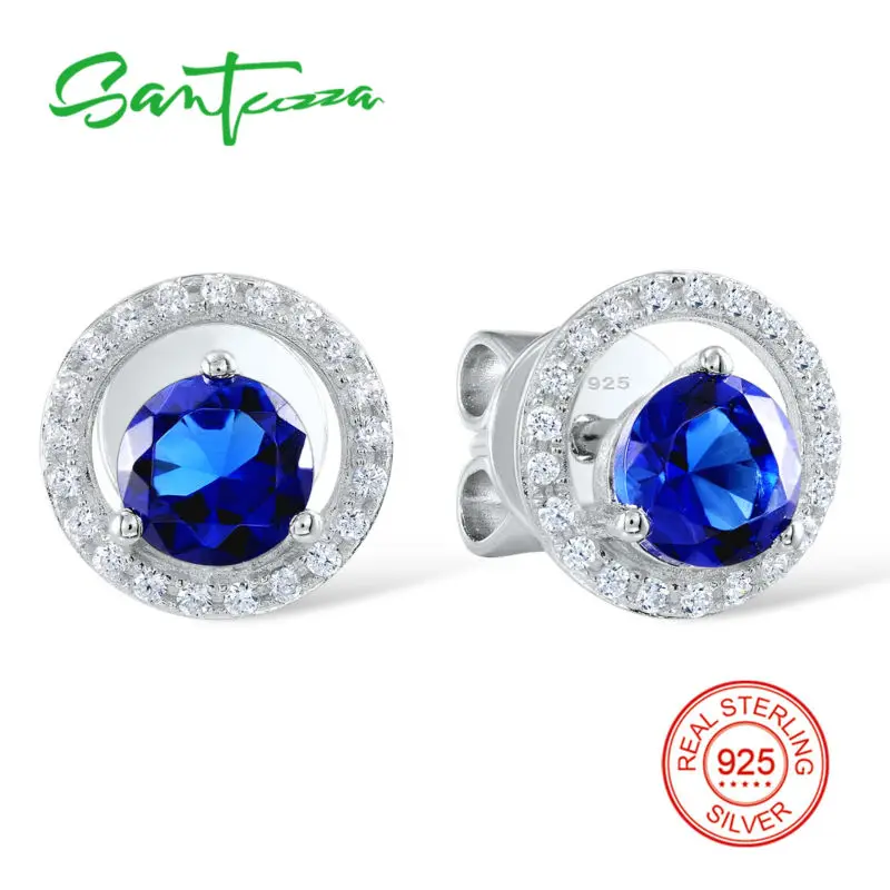 SANTUZZA серебряные серьги для женщин 925 пробы клипс Серебро с камнями Кубический
