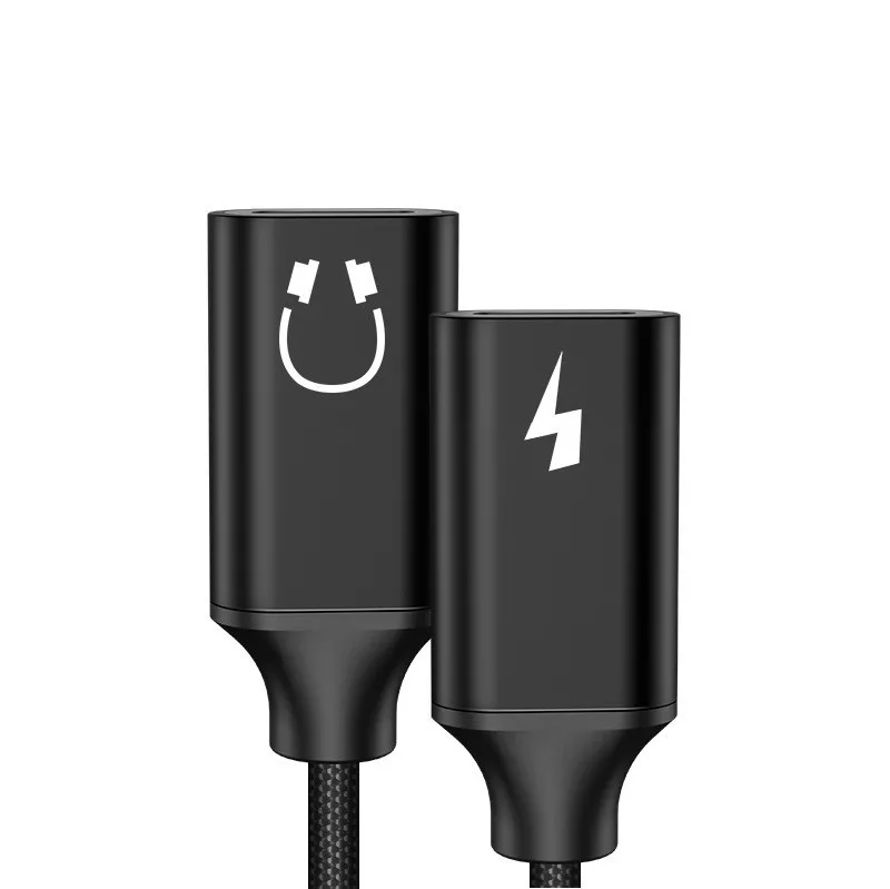 2 lightning Jack аудио сплиттер для наушников кабель Aux 3 5 адаптер зарядное устройство usb