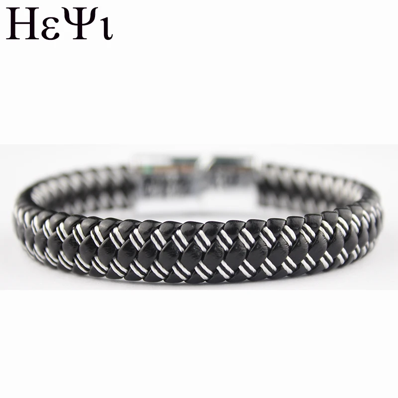 Новый модный плетеный браслет из искусственной кожи мужской для женщин