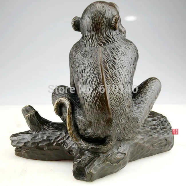 Китайская бронзовая фигурка обезьяны * двенадцать знаков зодиака Ji xiang ru yi | Дом и