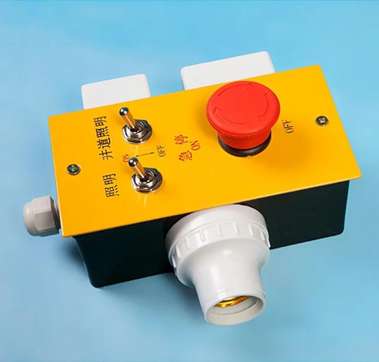 

Ящик для обслуживания лифта, кнопка аварийного останова лифта