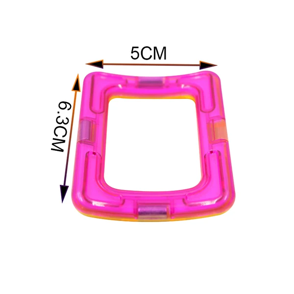 1 шт. большой размер магнитного здания конструктор Сделай Сам один кирпичи части аксессуар конструкционная Магнитная модель Развивающие игрушки для детей - Цвет: Half Circle