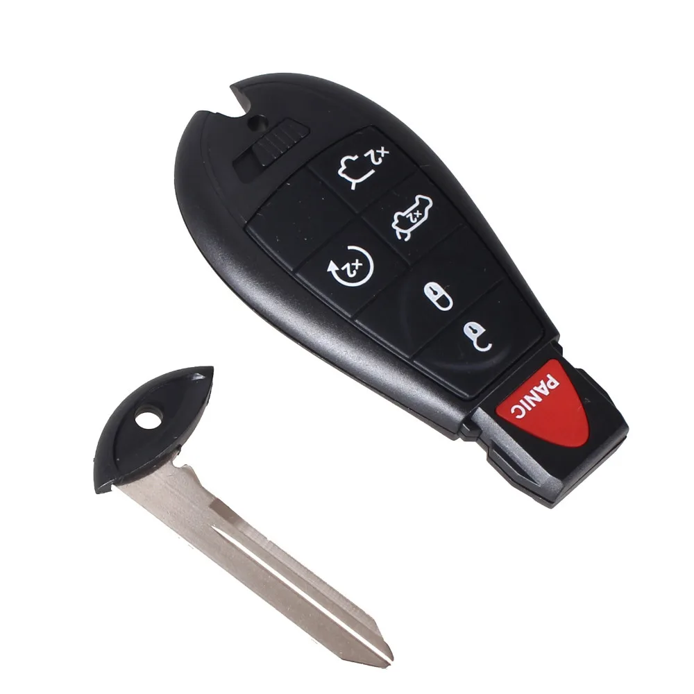 KEYYOU 5 + 1 6 кнопочный пульт умный Корпус ключа для Chrysler Jeep Dodge Grand Caravan Durango зарядное