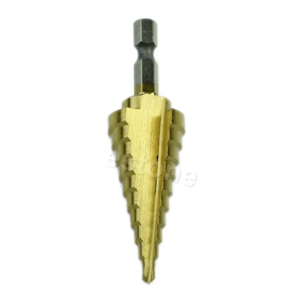

Hex Titanium Step Cone Drill Bit Hole Cutter 4-22mm HSS 4241 For Sheet MetalFreeshipping M18