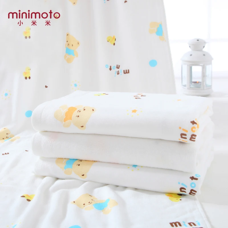 Minimoto 120*60cm Baby Towel Poncho Kids Newborn Nursing Boys Girls Washcloth Care Clothing Infant Face Towels | Мать и ребенок