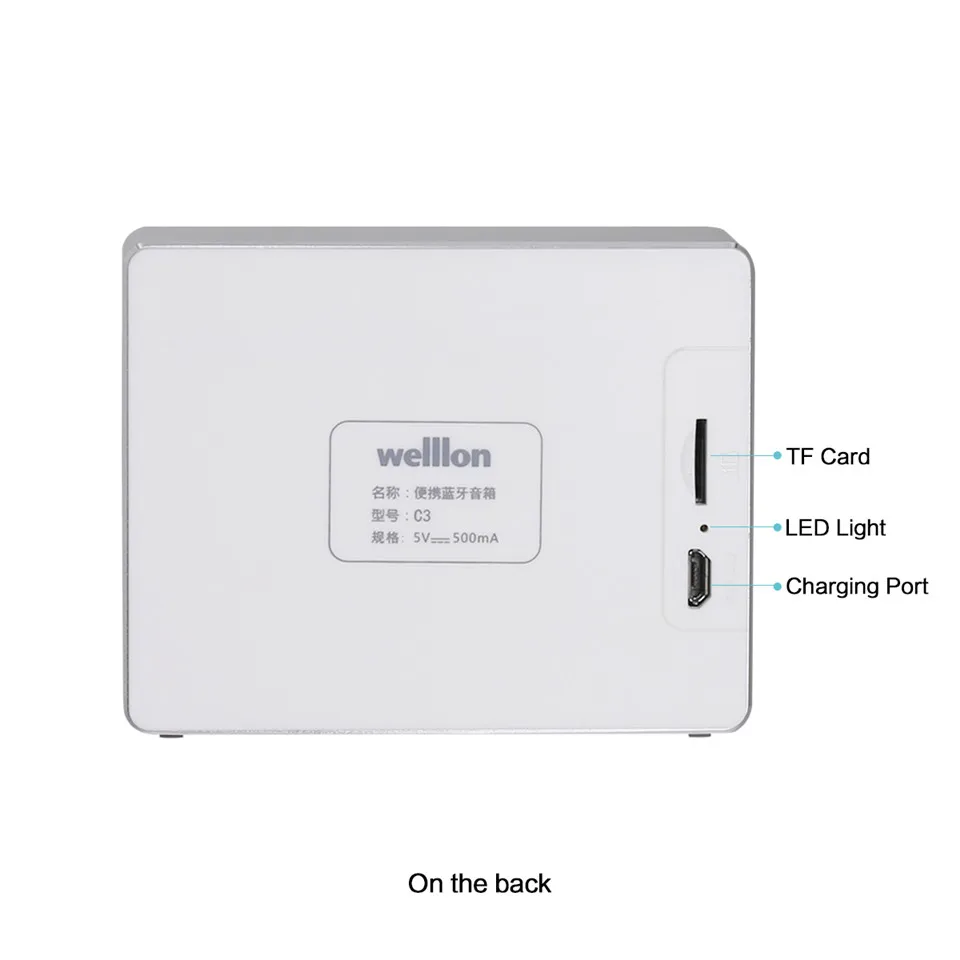 Welllon C3 открытый Портативный Велосипед Bluetooth Динамик Алюминий сплав IPX3