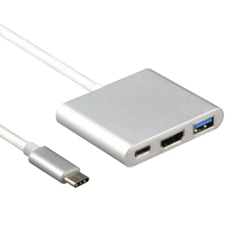 BASIX USB Type C к HDMI 4K x 2K 3 0 зарядный адаптер конвертер в 1 USB-C концентратор для Mac Air Pro Pixel