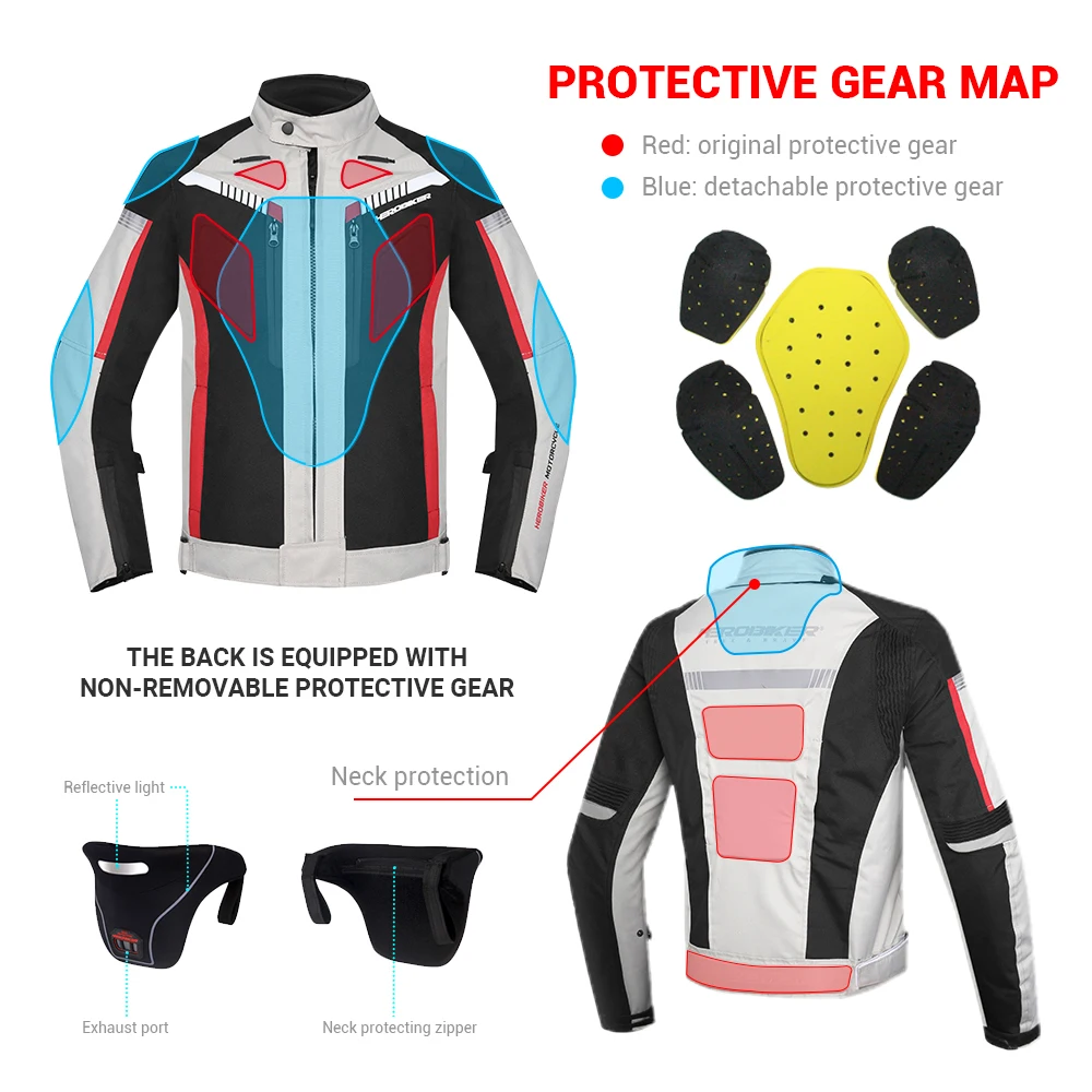 Мотоциклетная куртка HEROBIKER Chaqueta Мужская водонепроницаемая мотоциклетная