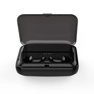 Black HANGRUI TWS беспроводные наушники Bluetooth 5,0 F9 Mini 6D стерео беспроводные наушники светодиодный дисплей Водонепроницаемая гарнитура 1200 мАч с микрофоном - Цвет: Black