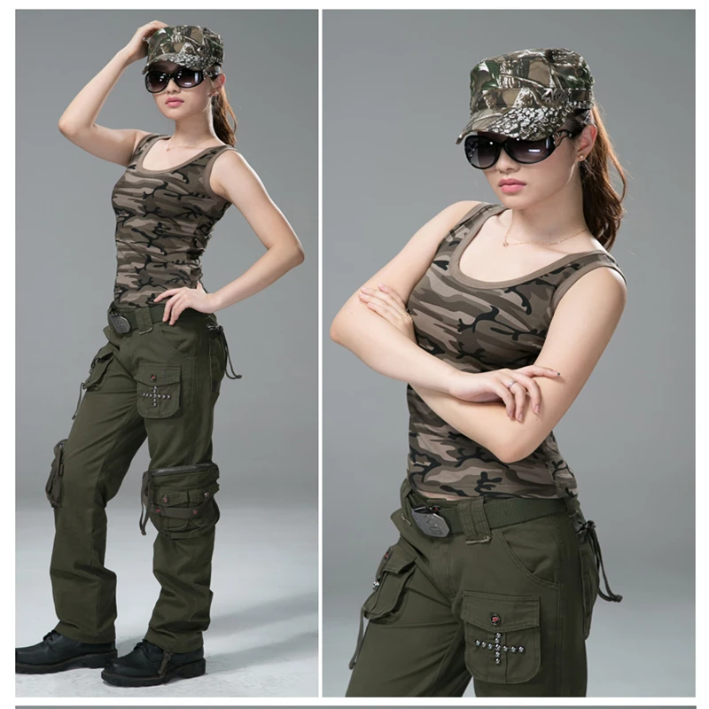 Outdoor Sleeveless Hiking Tactical Shirt Women Camping Hunting Fishing Shirt Camouflage Army Trekking Breathable Sports T-Shirts