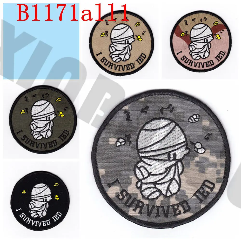 Вышивка патч ВМС США EOD I survivde IDE Morale тактика Военная