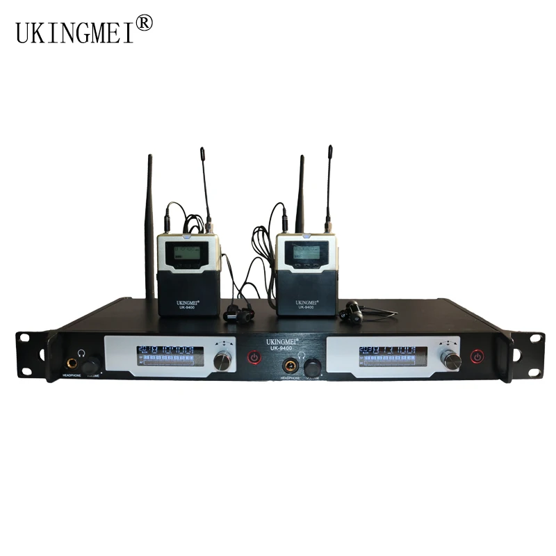UK-9400 UHF стерео Беспроводная система монитора 572-603 MHZ профессиональная цифровая сценическая система внутриканального монитора