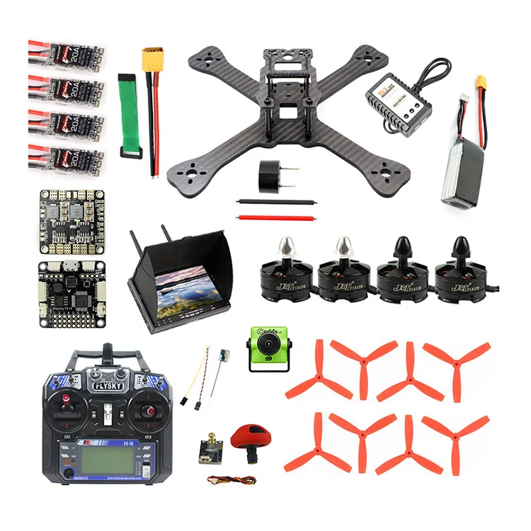 Combo 9 TX5-210 210 мм Рамка 2,4G DIY RC гоночный Дрон мини Квадрокоптер ARF SP F3 Turbo S1 камера 5,8G VTX FPV очки для монитора - Цвет: Combo 9