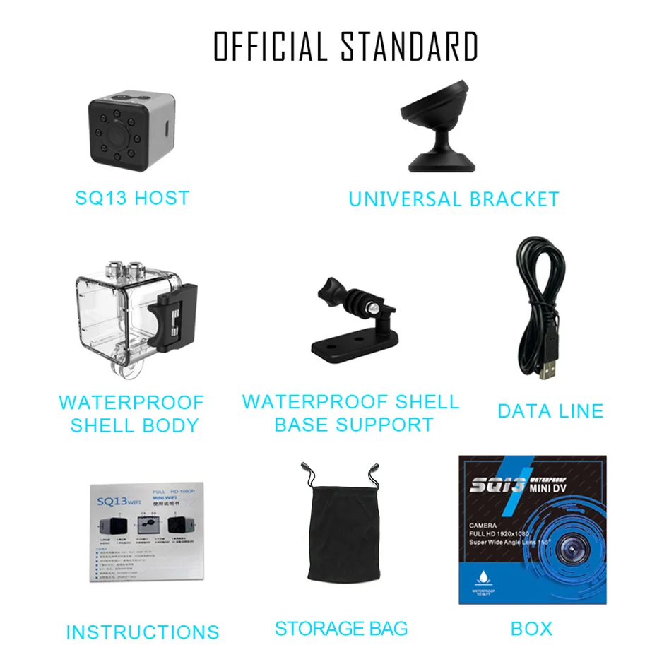 Новая мини SQ13 камера Full HD 1080P Wifi DV DVR беспроводная камера видеокамера рекордер ночное видение маленькая камера как sq8 sq12