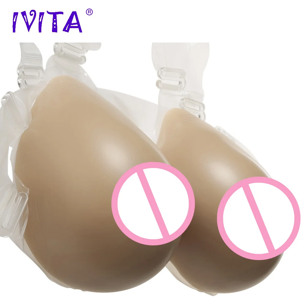 IVITA 1600 г силиконовая грудь формирует поддельные для трансвеститов Драг королева