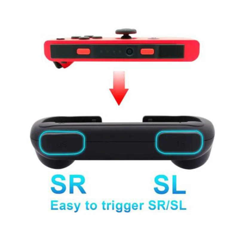 Держатель для левого+ правого кронштейна Joycon, рукоятка для рукоятки, чехол для переключателя, NS Joy-Con контроллер, геймпад, подставка для рукоятки, поддержка