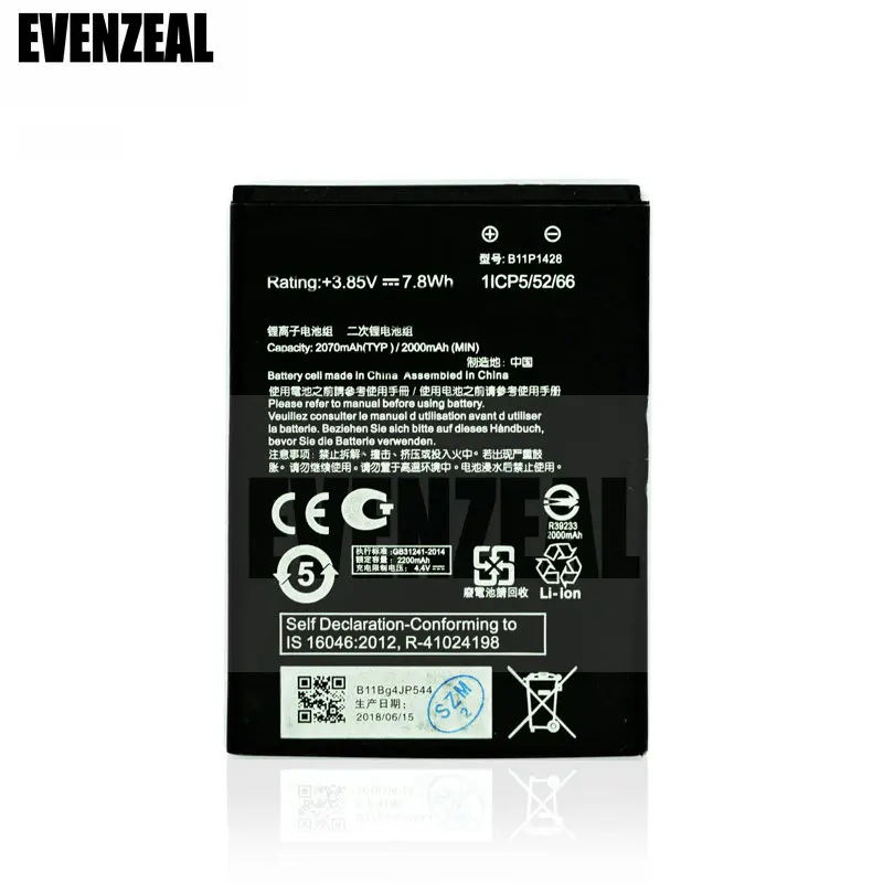 EVENZEAL умная запасная батарея для сотового телефона Asus Zenfone 2 Laser ZE500KL ZB450KL ZE500KG B11P1428