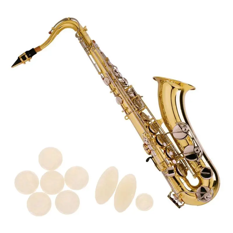 9 шт саксофон застежка колодки Пряжка кнопка оснастки набор ключ Shim Sax инструмент