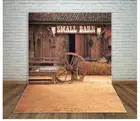 MEHOFOTO фон для фотосъемки в американском западном стиле с маленьким сараем ковбойским колесом деревянной дверью декорация для фотосъемки