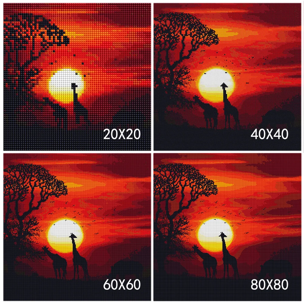 DIY Diamond Painting Home Deco Craft - 3D Color Sky Full Square Rhinestones Cross Stitch 5D Drawing Decoration | Дом и сад
