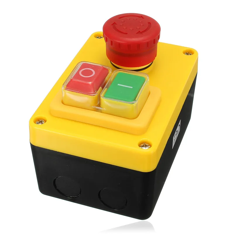 Новинка, 1 шт., 230 В, 16А, 5 Pin, NVR, Аварийная остановка, кнопочный переключатель, переключатель остановки/запуска двигателя, лучшее качество