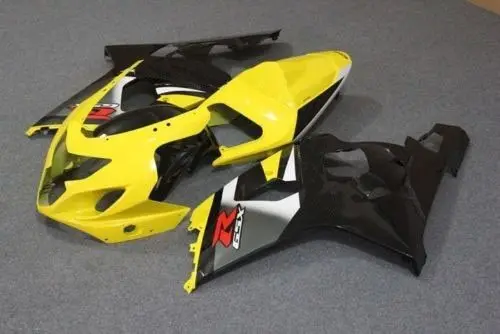 Желтый Черный Серый Полный литья под давлением обтекателя Для Suzuki GSXR 600 750 2004 2005 с