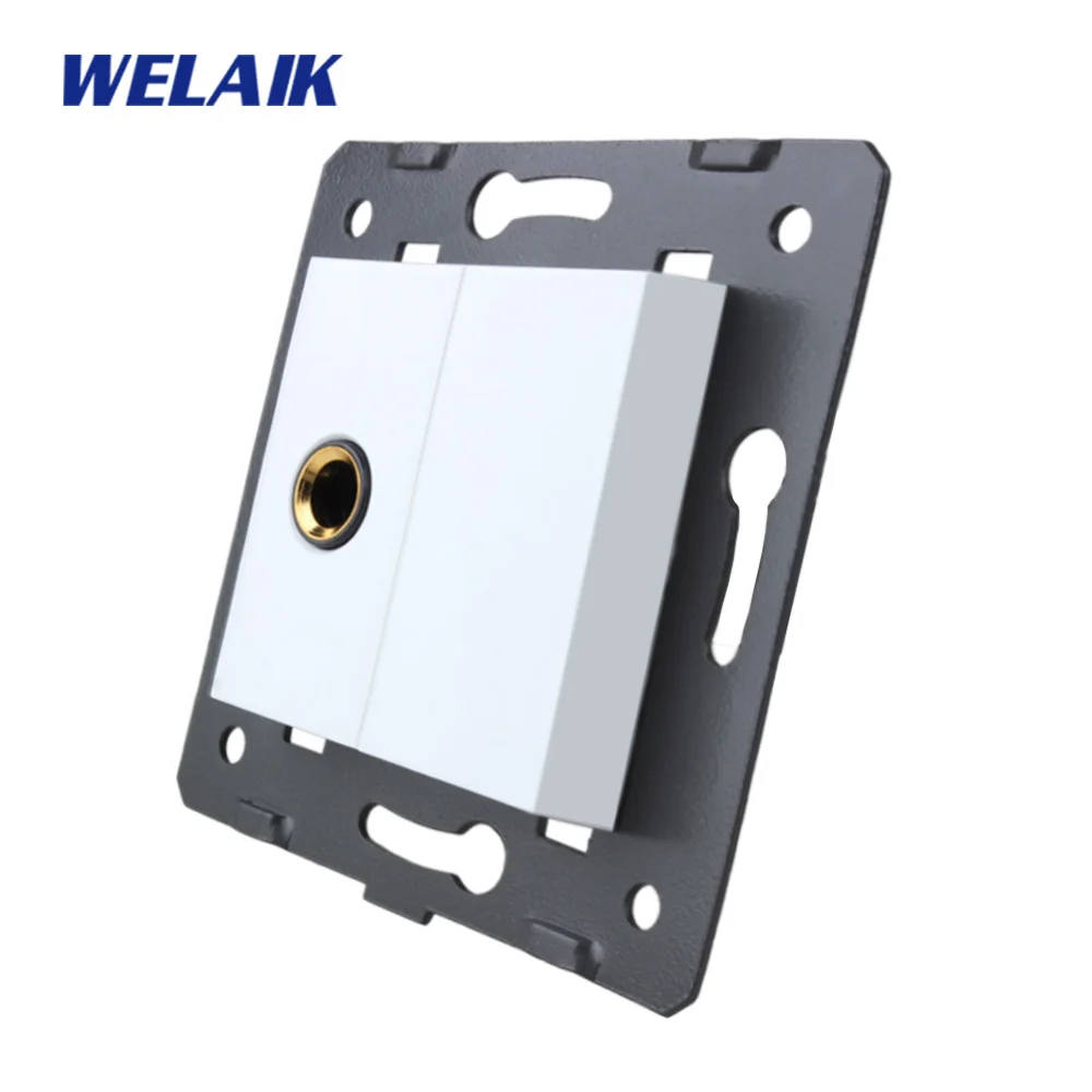 Микрофонная розетка WELAIK A8MIW/B стандарт ЕС запчасти сделай сам настенная
