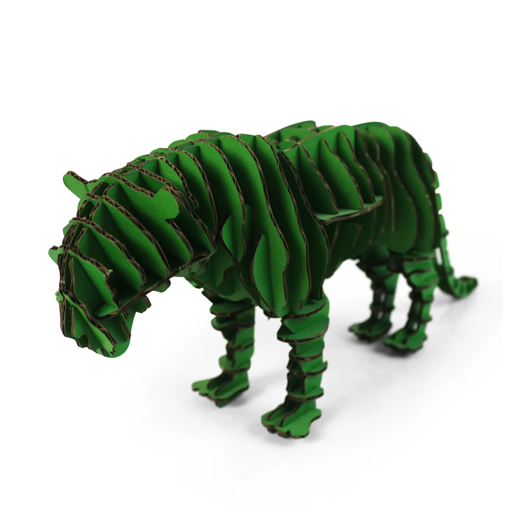 Тигр веселье 3D головоломка гофрированная бумага для поделок модельные наборы